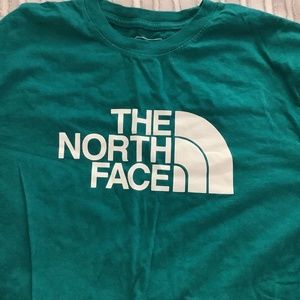 Green north face long sleeve